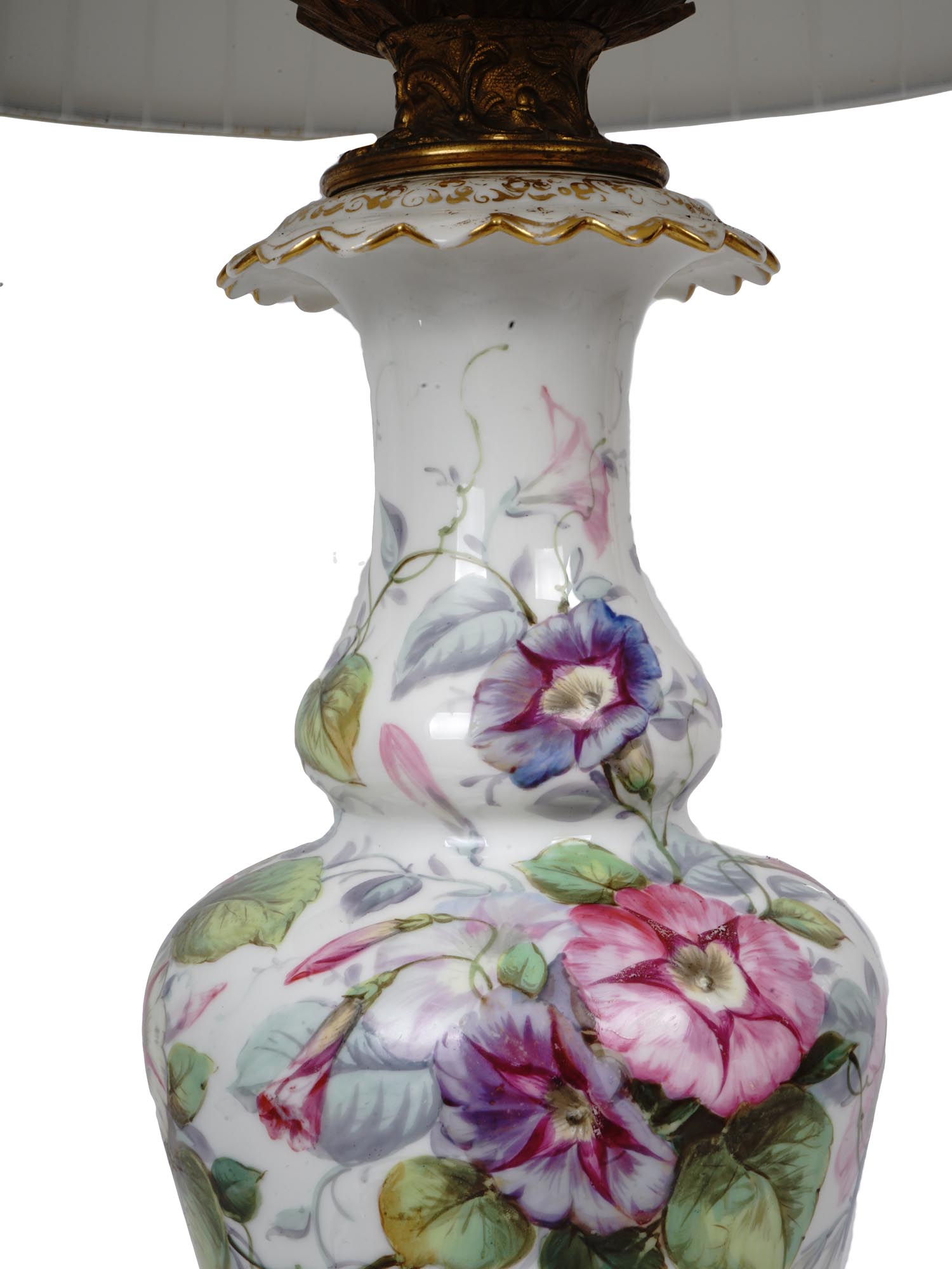 ANTIQUE SEVRES PORCELAIN PAINTED URN TABLE LAMP PIC-7